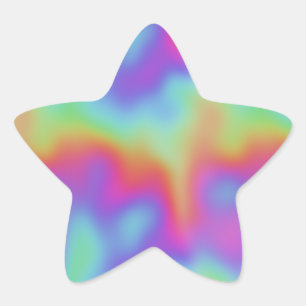 Regenboog hypercolor NEO: Ster Sticker