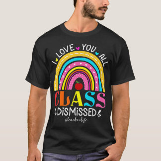 Regenboog I hou van jullie allemaal klasse ontslag T-shirt