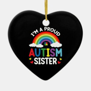 Regenboog Ik Ben Een Trots Autismuszus Autism Acce Keramisch Ornament