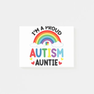 Regenboog Ik ben een trotse autisme-tante Autisme Post-it® Notes