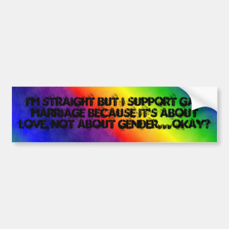 Regenboog, ik ben eerlijk, maar ik steun homo marr bumpersticker