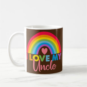 Regenboog ik hou van mijn Uncles Pride hou van je  Koffiemok