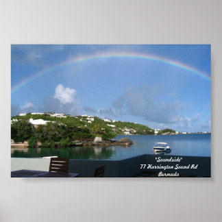 Regenboog in Bermuda Poster