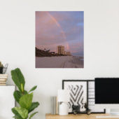 Regenboog in Daytona Beach Print (Thuiskantoor)