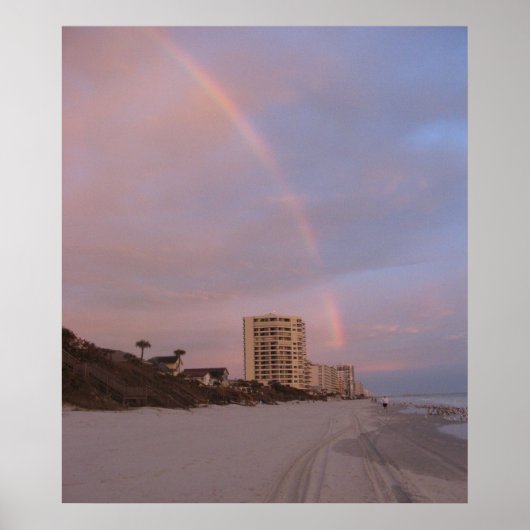 Regenboog in Daytona Beach Print (Voorkant)