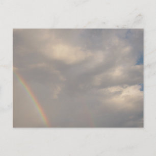 Regenboog in de Wolken Lucht- en Weerfotografie Briefkaart