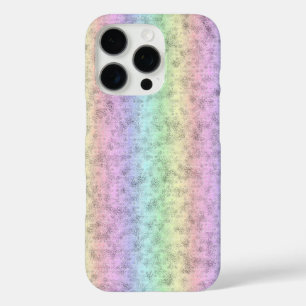 Regenboog in Elephant Skin Leather Optik iPhone 16 Pro Hoesje