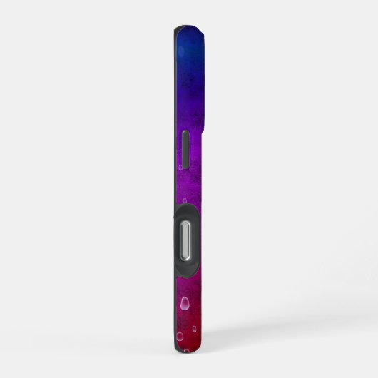 Regenboog in Elephant Skin Leather Optik, Regendru iPhone Hoesje (Rechterkant)