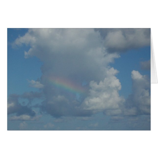 Regenboog in wolken (Voorkant Horizontaal)