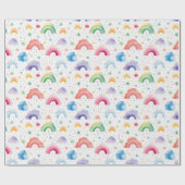 Regenboog Inpakpapier, Kleurrijke Cadeauverpakking Cadeaupapier (Vlak)