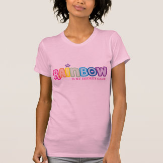 Regenboog is mijn favoriete kleur t-shirt
