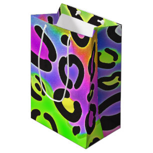 Regenboog Jachtluipaard Luipaard Verjaardagsfeest Medium Cadeauzakje