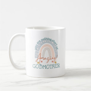 REGENBOOG Je Bent Geweldig GODMOEDER STEPMOEDER TA Koffiemok