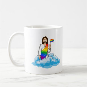 Regenboog Jezus Vlag Koffiemok