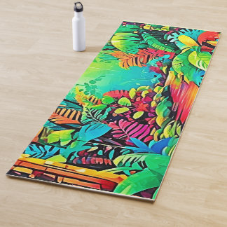 Regenboog Jungle: Levensechte Droom Yogamat