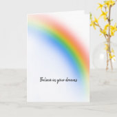 Regenboog Kaart (Gele Bloem)