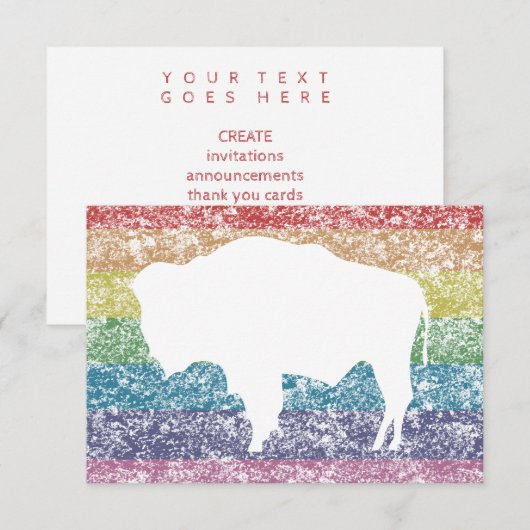 regenboog kaart (Voorkant / Achterkant)