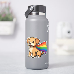 Regenboog Kap Puppy – LGBTQ++ Pride Design Sticker