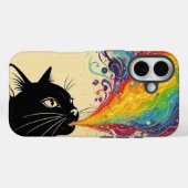 Regenboog kat Case-Mate iPhone case (Achterkant (horizontaal))