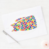 Regenboog Kat stickers (Envelop)