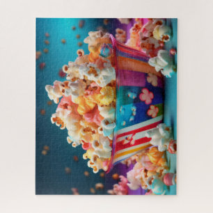 Regenboog Kermis Popcorn Legpuzzel