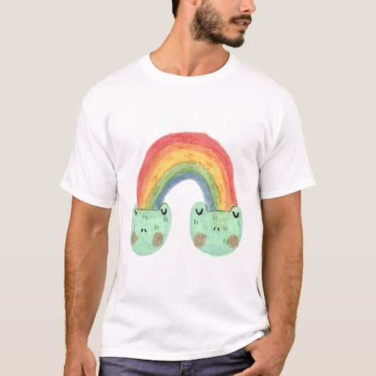 Regenboog Kikkers T-shirt (Voorkant)
