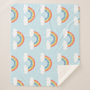 Regenboog Kinder Patroon Sherpa Deken