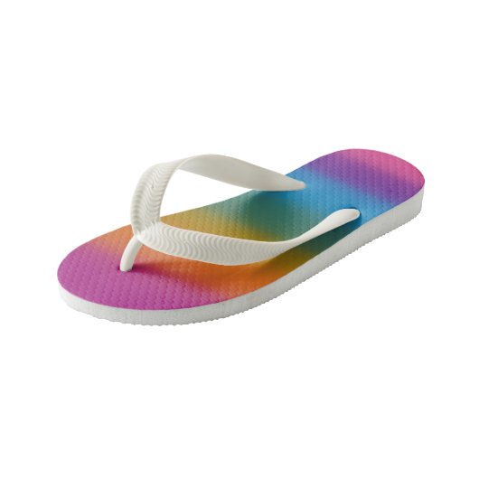 Regenboog Kinder Teenslippers (Schuin)