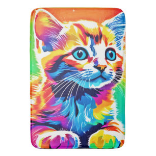 Regenboog Kitten Dromen Badmat