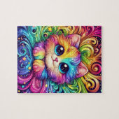Regenboog kitten puzzel (Horizontaal)