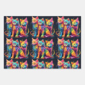 Regenboog kittens inpakpapier vel (Voorkant 3)