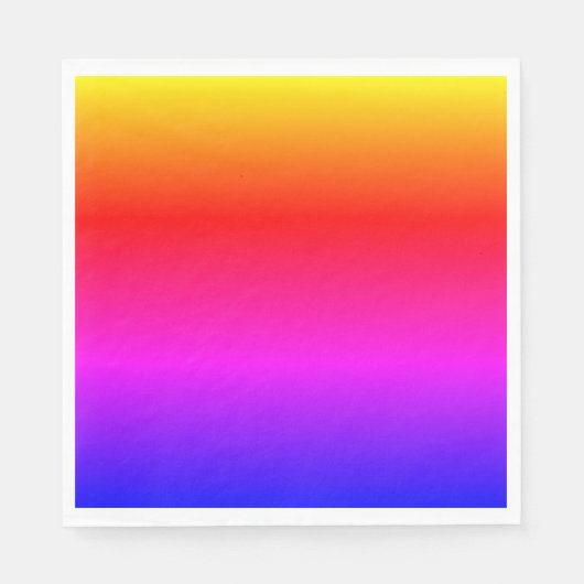 Regenboog kleur servetten (Voorkant)