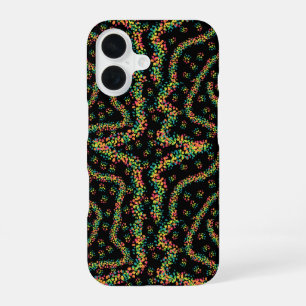 Regenboog Kleur Seurat Stijl Pointillisme Patroon iPhone 16 Hoesje