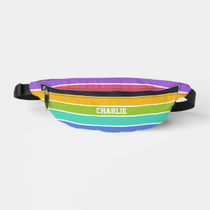 Regenboog Kleuren aangepaste naam Heuptasje