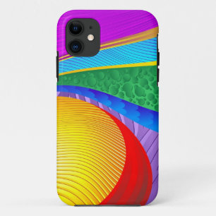 Regenboog Kleuren Abstracte Fantasie iPhone 11 Hoesje