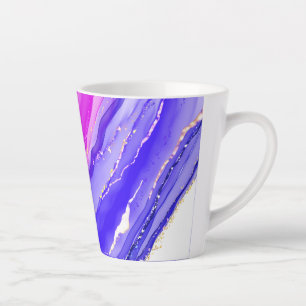 Regenboog kleuren achtergrond latte mok