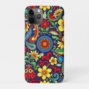 Regenboog Kleuren Bloem Paisley Ontwerp iPhone 11 Pro Hoesje