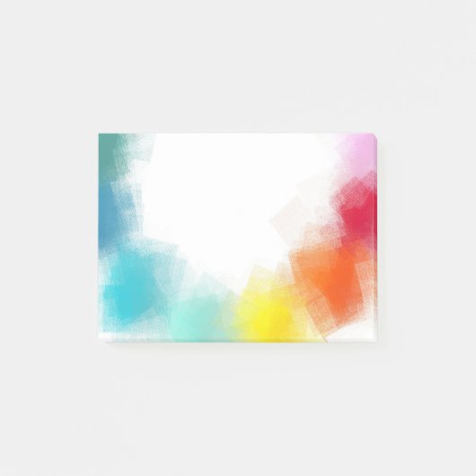 Regenboog Kleuren Custom Blank Modern Abstracte Ku Post-it® Notes (Voorkant)