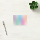 Regenboog kleuren Elegant gepersonaliseerd modern Post-it® Notes (Kantoor)