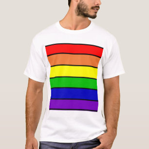 Regenboog Kleuren LGBT Gay/Queer T-shirt