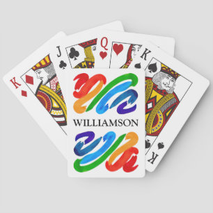 Regenboog Kleuren Naam Pokerkaarten