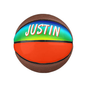 Regenboog Kleuren Persoonlijke PRIDE Basketbal