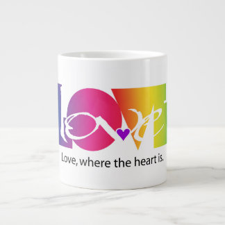Regenboog Kleuren van Liefde Extra Grote Beker