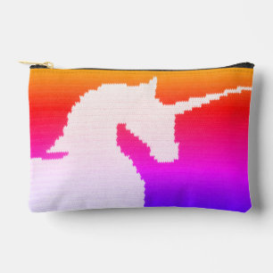 Regenboog Kleuren Witte Eenhoorn Artisan Haakprint Etui