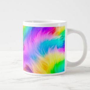 Regenboog Kleurige Vacht Ontwerp-75293 Extra Grote Beker