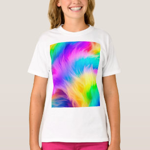 Regenboog Kleurige Vacht Ontwerp-75293 T-shirt