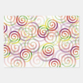 Regenboog Kleurrijk Modern Patroon Inpakpapier Vel (Voorkant)