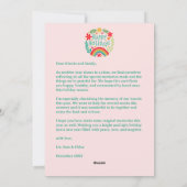 Regenboog Kleurrijke Hand-getrokken Aangepaste 3 F Feestdagenkaart (Achterkant)