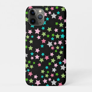 Regenboog Kleurrijke Sterren Zwarte Sterrennacht iPhone 11 Pro Hoesje