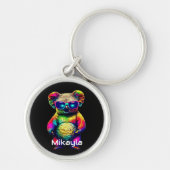 Regenboog Koala Koude rillingen in tinten Sleutelhanger (Voorkant)